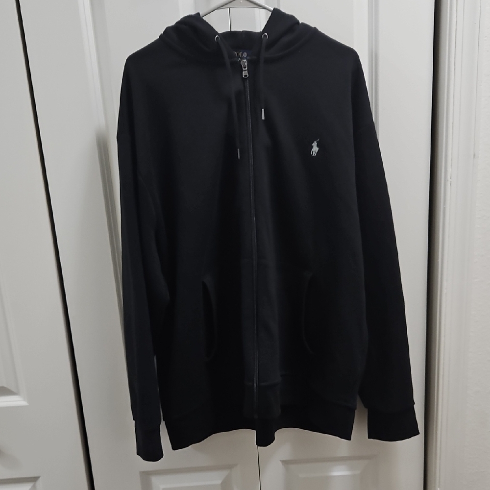 Polo by Ralph Lauren Classic Black Zip-Up Hoodie